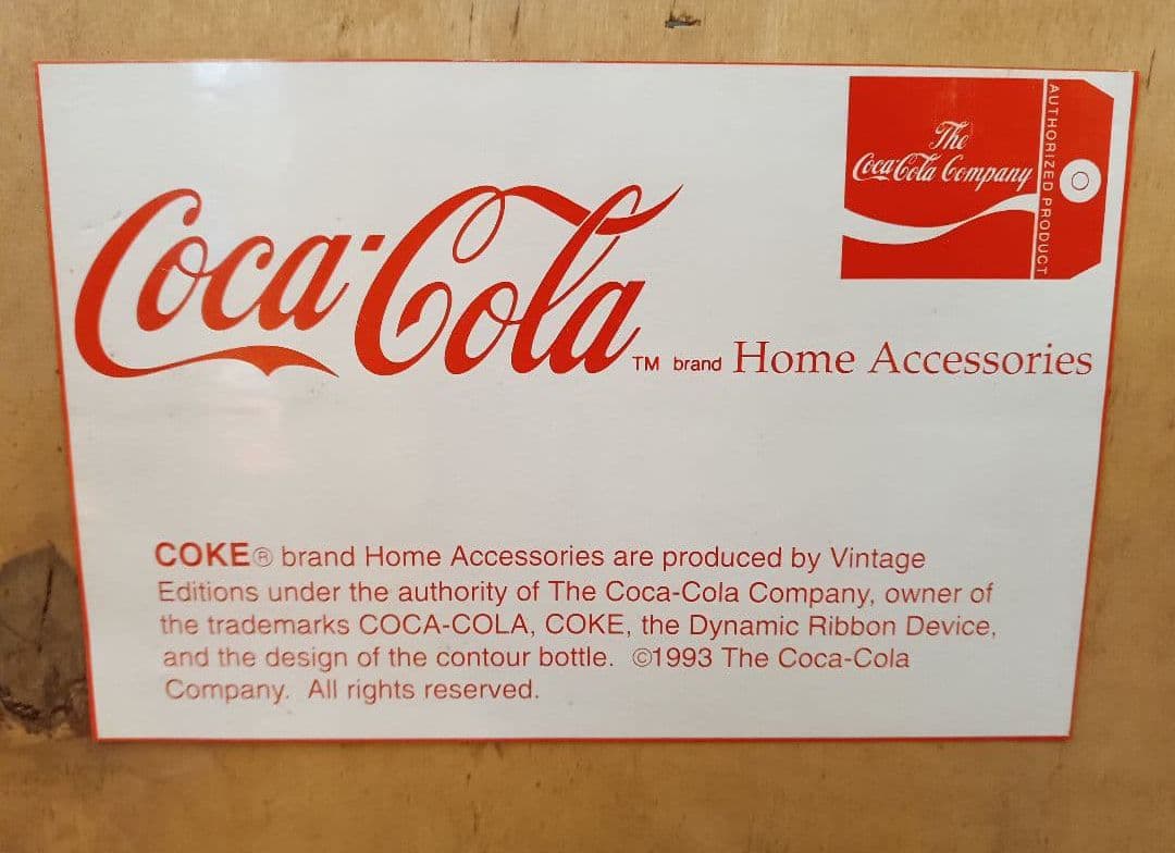 希少　コカコーラ　ビンテージ　木製　シェルフ　棚