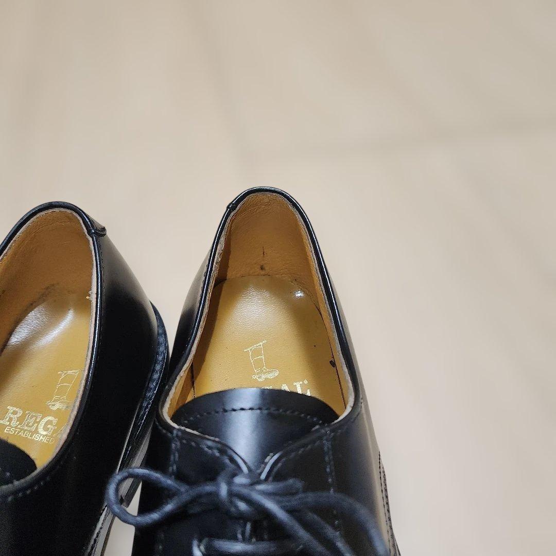 美品リーガル プレーントゥ J636 ブラック 25.5