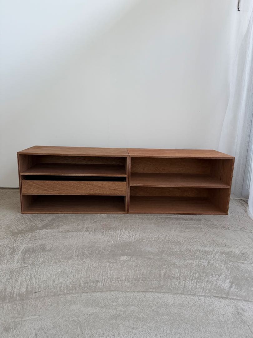 メ*ウ様 やる様　LAUAN SHELVES 2段ナチュラル　D&DEPARTM