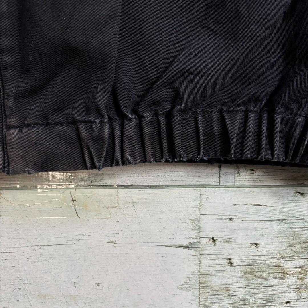 フレッドペリー ハリントンジャケット スウィングトップ 刺繍ロゴ　紺　L