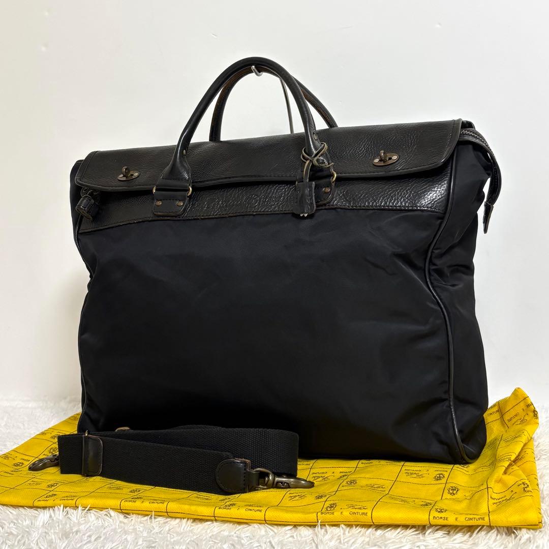 フェリージ ブリーフケース ショルダーバッグ 2way ターンロック ブラック