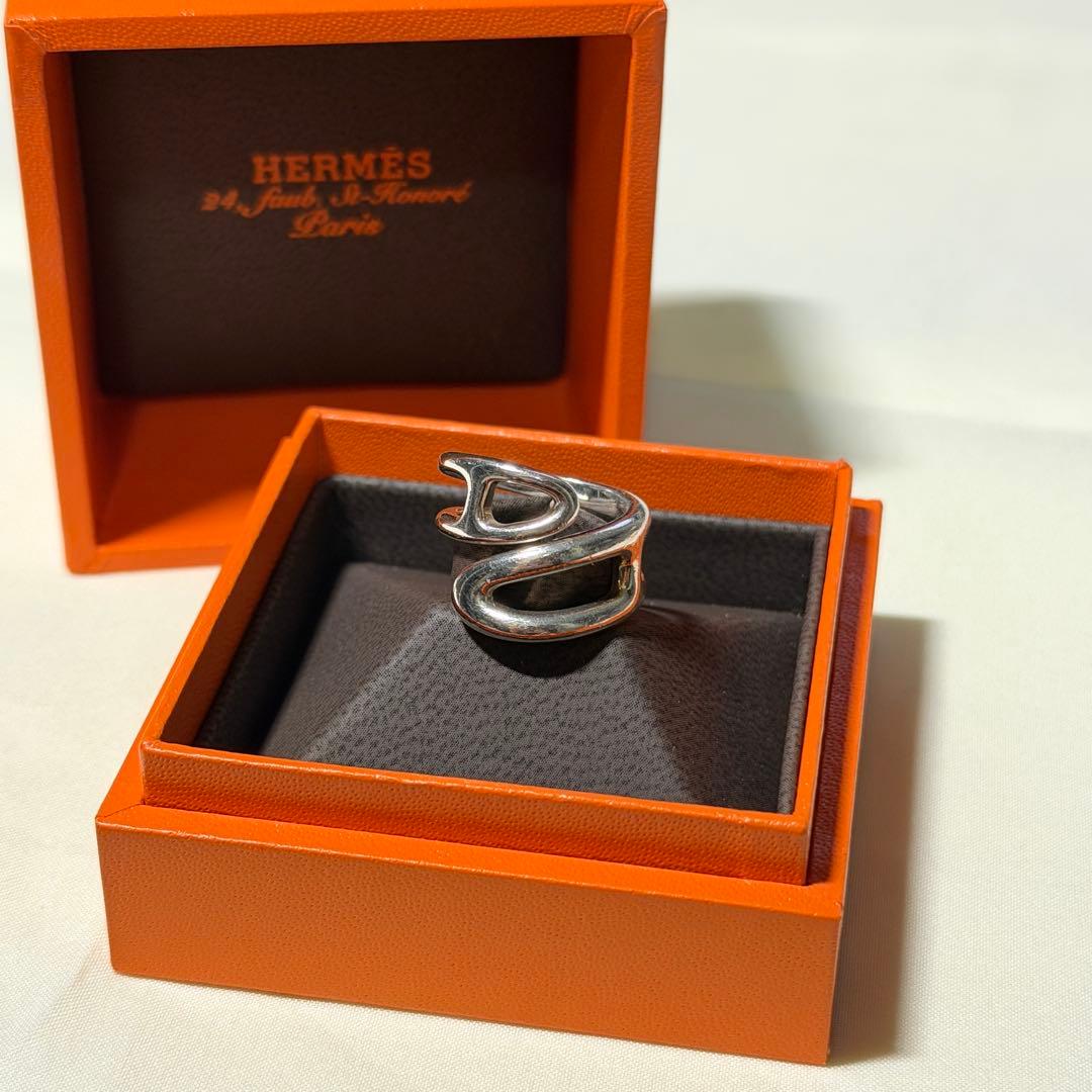 エルメス シェーヌダンクル ツイスト リング シルバー925 サイズ50
