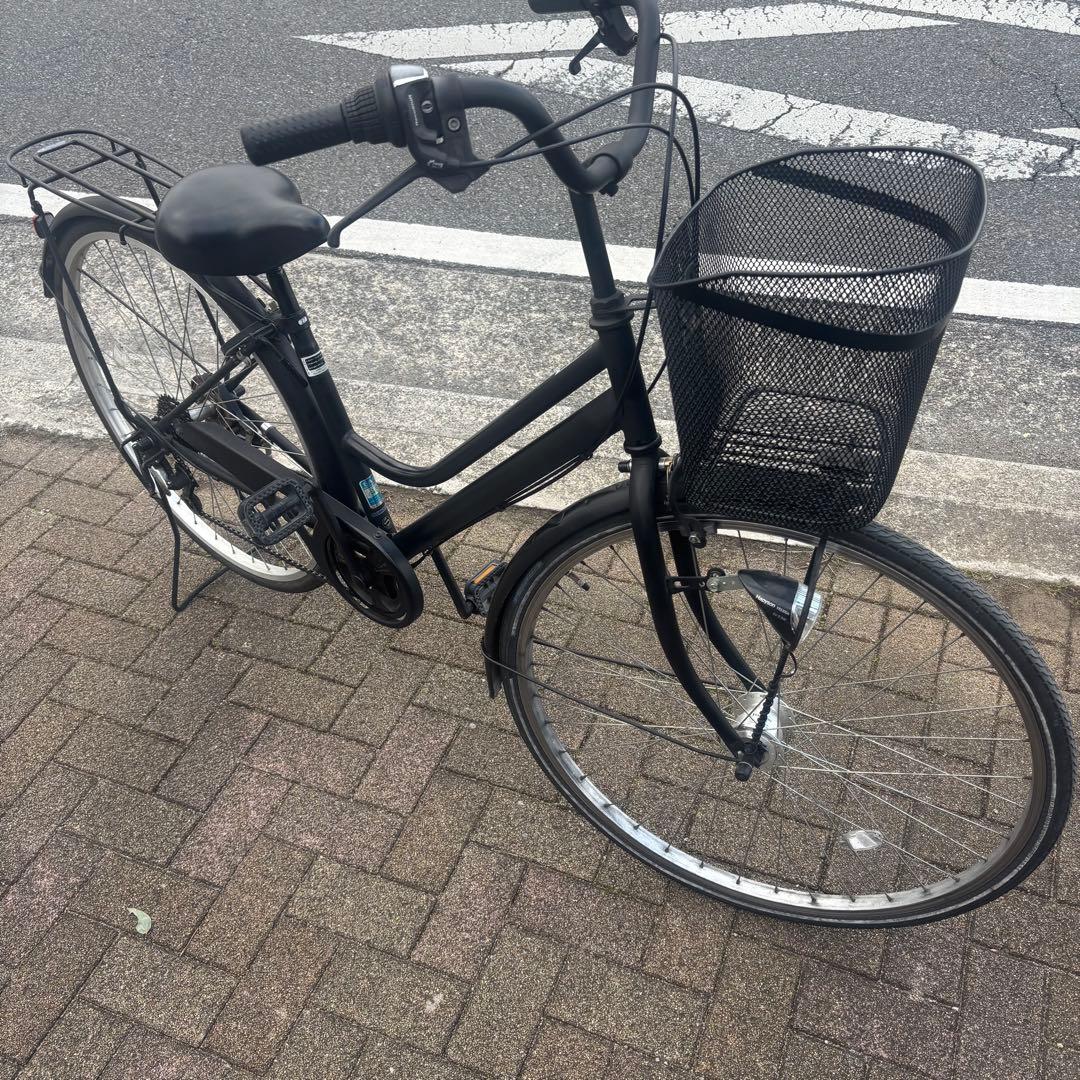 【直接の引き渡し】27インチ　ブラックママチャリ