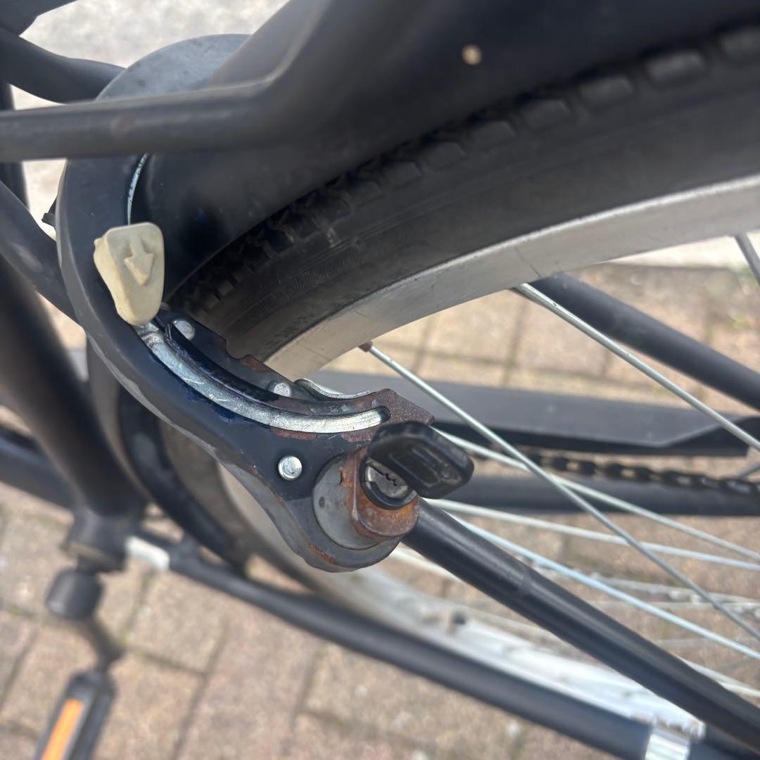 【直接の引き渡し】27インチ　ブラックママチャリ