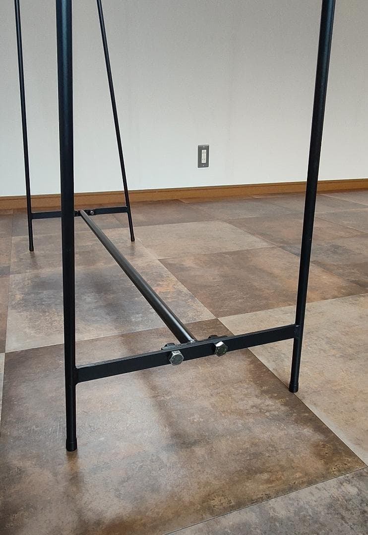 スチール　ハンガーラック　アイアン　幅広　アイアンラック　コートスタンド　什器