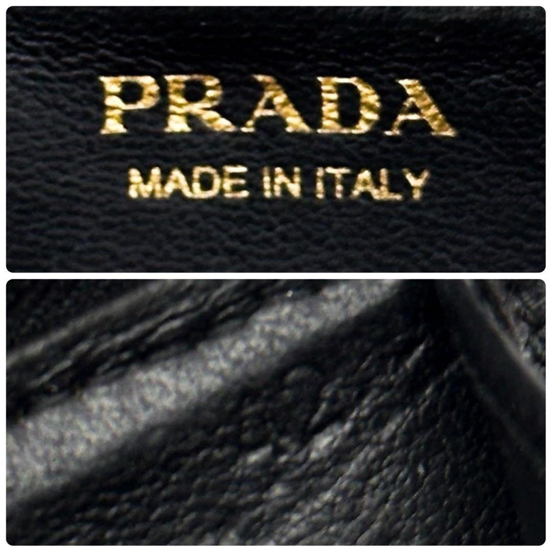 美品 プラダ サフィアーノ ケース 小銭入れ キーケース コンパクト 財布