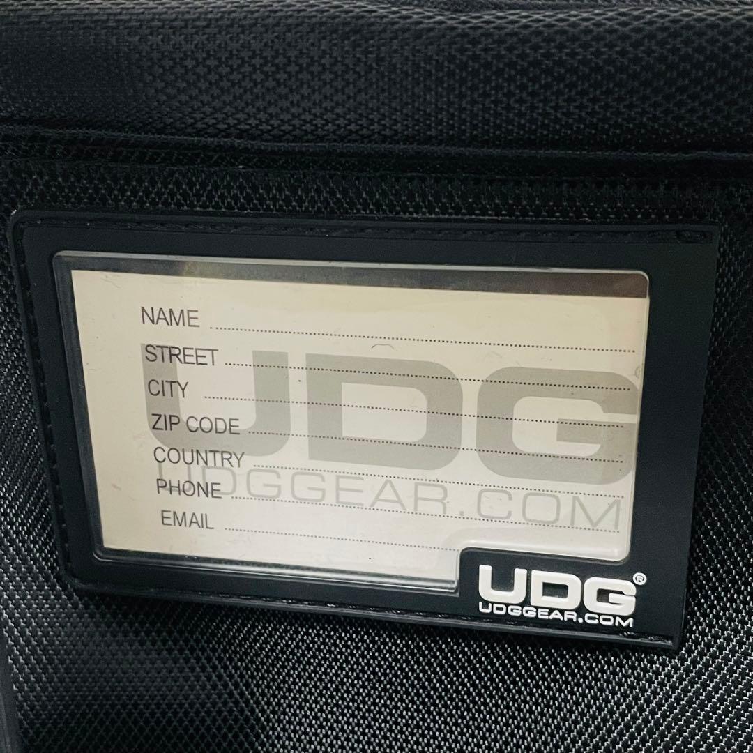 UDGレコードバッグ キャリーカート内蔵 Black インナーOrenge