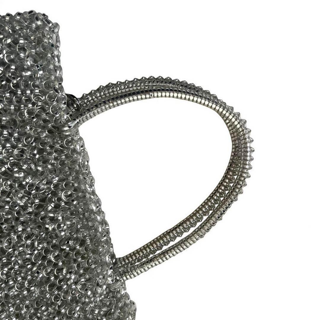 美品 アンテプリマ スタンダード スクエア ミディアム シルバー チェーン付き