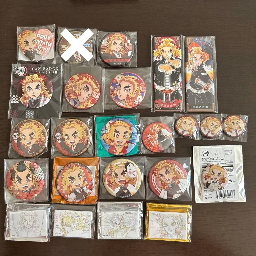 鬼滅の刃　煉獄杏寿郎　缶バッジ