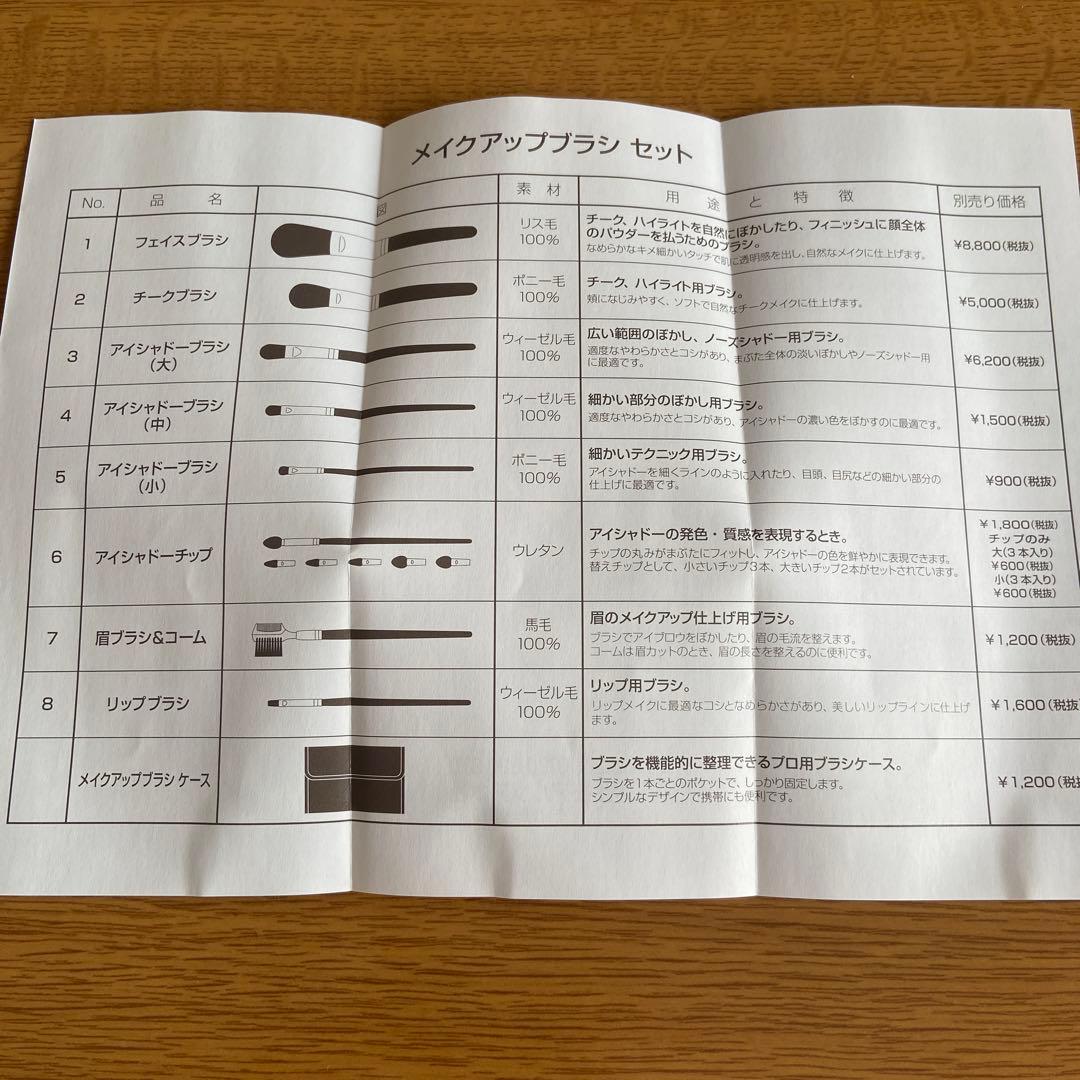 アルソア プロ用 メイクブラシセット