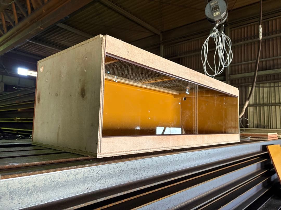 爬虫類ケージ　110×45×35 天板以外防水加工　爬虫類　ケージ　ペット　飼育