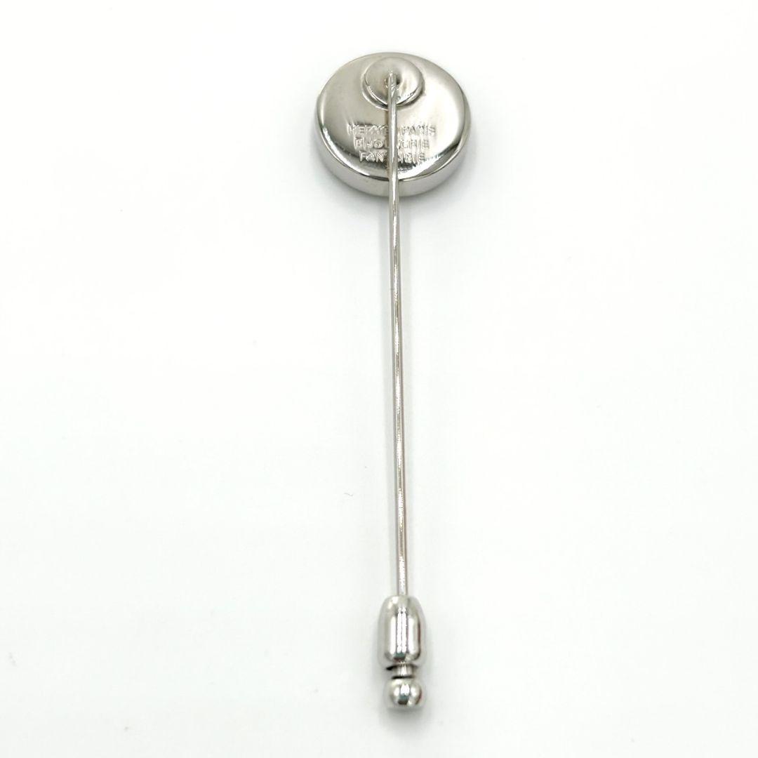 希少☆HERMES エルメス コロゾ ピンブローチ シルバー 馬 ラペルピン