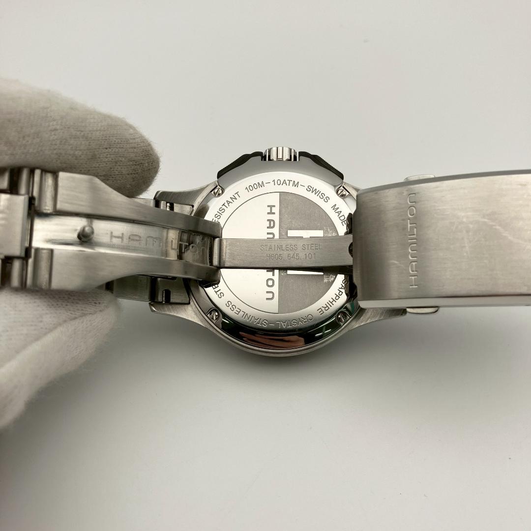 ハミルトン カーキ キング スクーバ クロノグラフ H654120 動作確認済