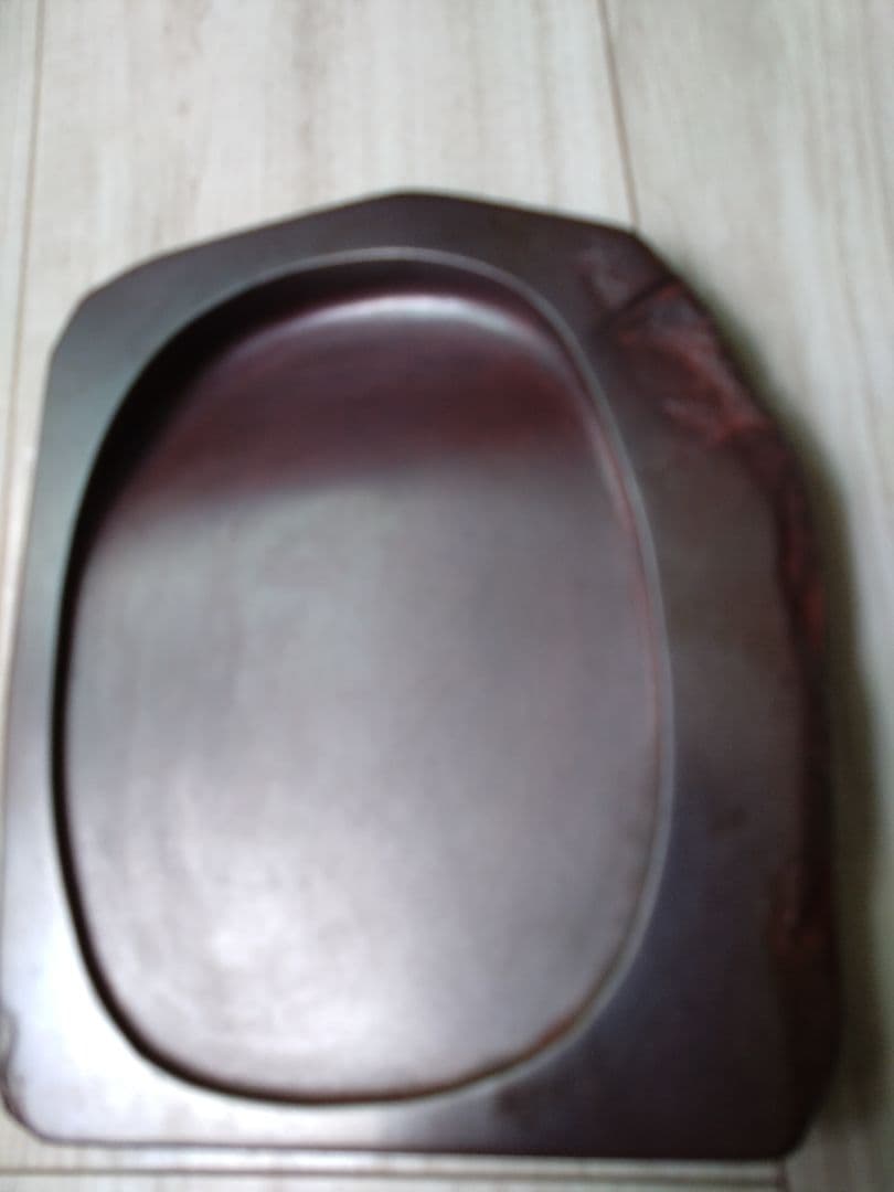 硯　紫雲石　佐藤鐵三郎説明書き付属　書道