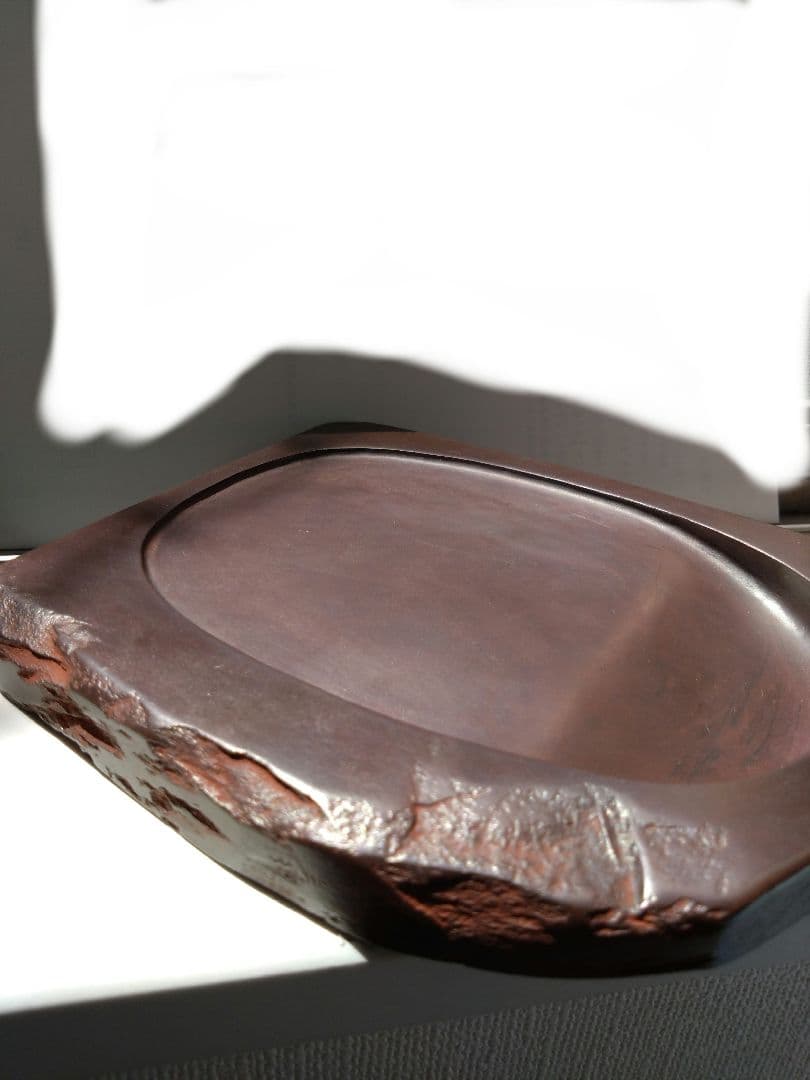 硯　紫雲石　佐藤鐵三郎説明書き付属　書道