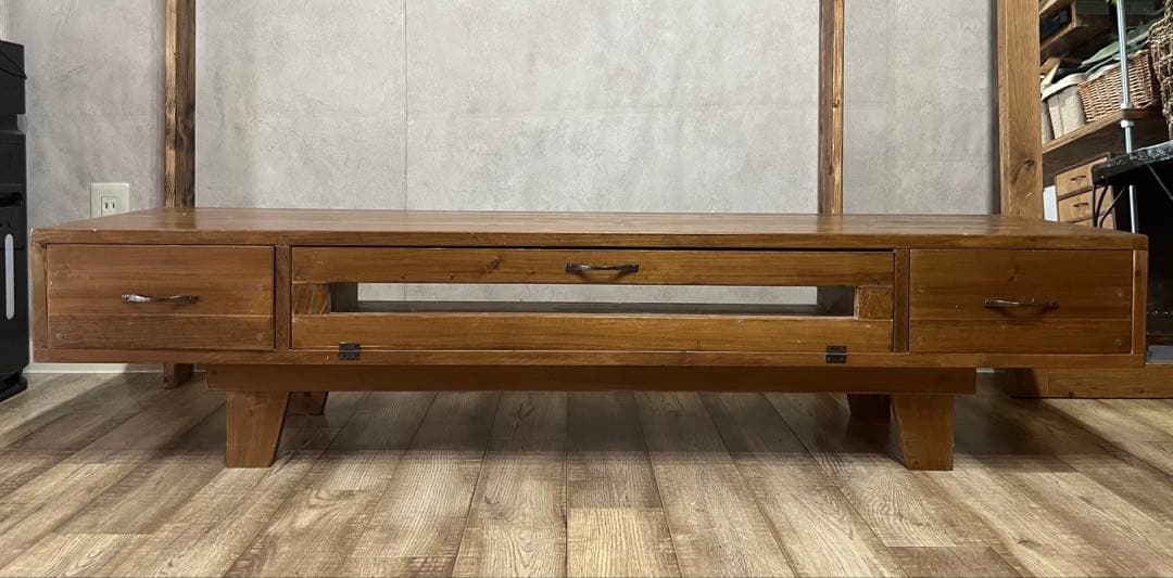 ※購入希望の方がいます 木製テレビ台 引き出し付き シンプルデザイン