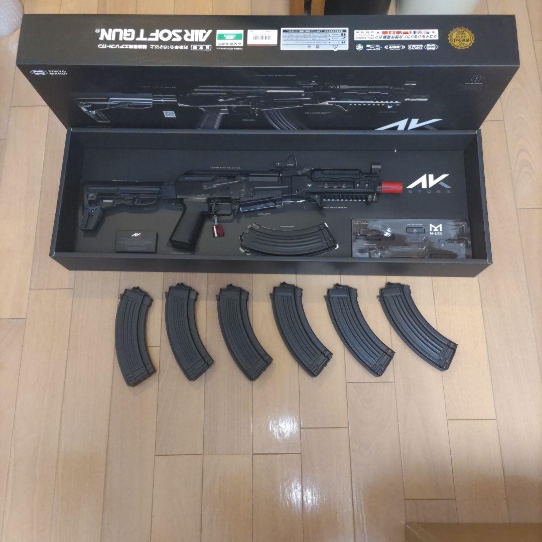最終年始特価東京マルイ　次世代電動ガン　AK STORM＋予備マグ６本セット