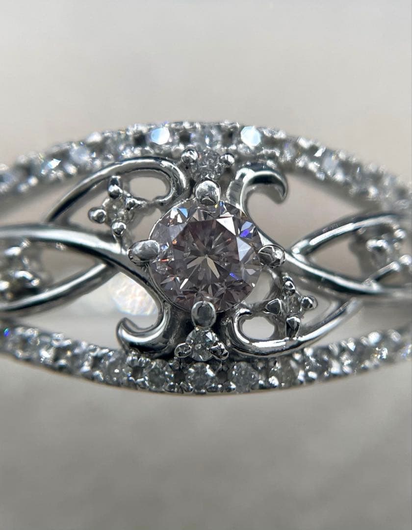 専用JL220★高級 ダイヤモンド0.466ct プラチナ リング 鑑別付