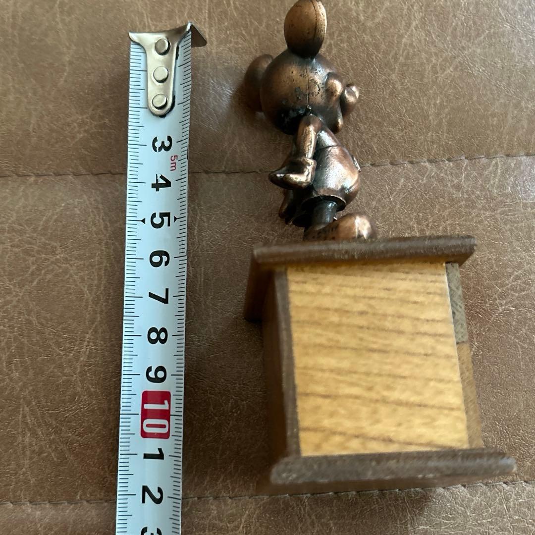 Donald DuckとMickey Mouseブロンズ像 金属製 フィギュア