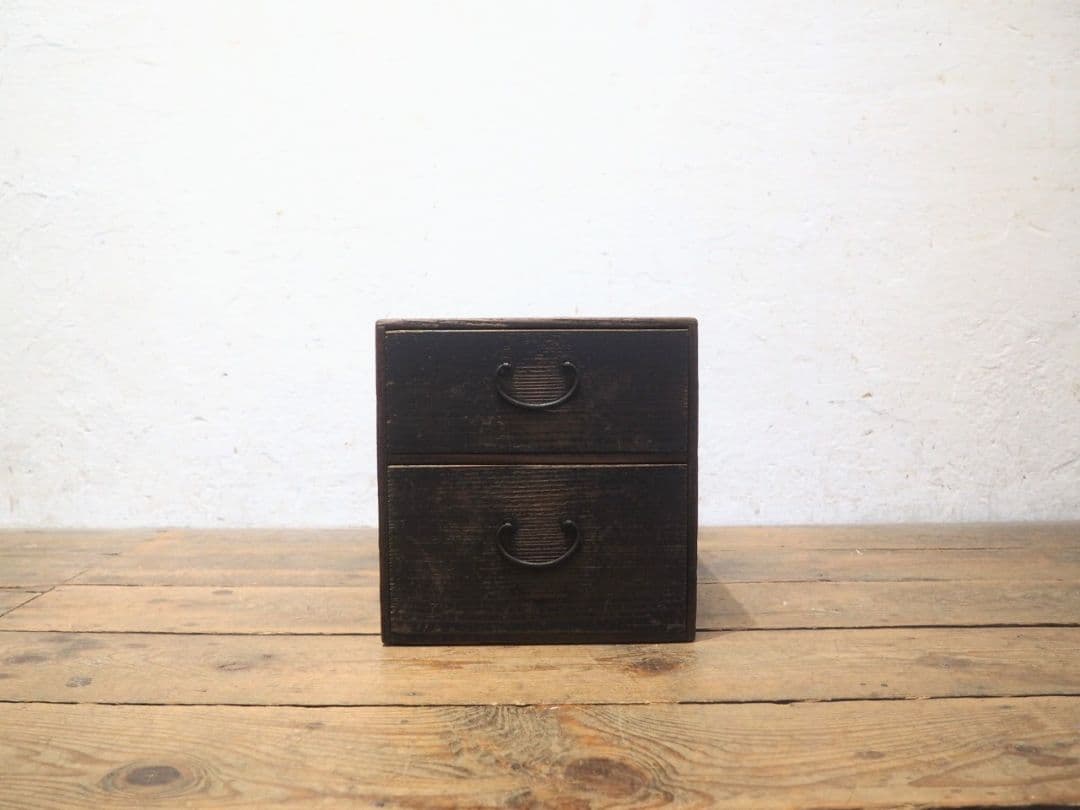 1267 アンティーク　小引き出し　収納棚　ケース　展示台　古家具古道具　レトロ