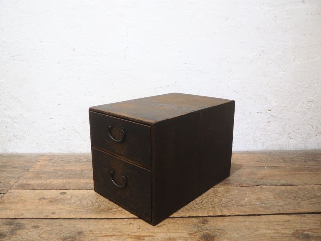 1267 アンティーク　小引き出し　収納棚　ケース　展示台　古家具古道具　レトロ