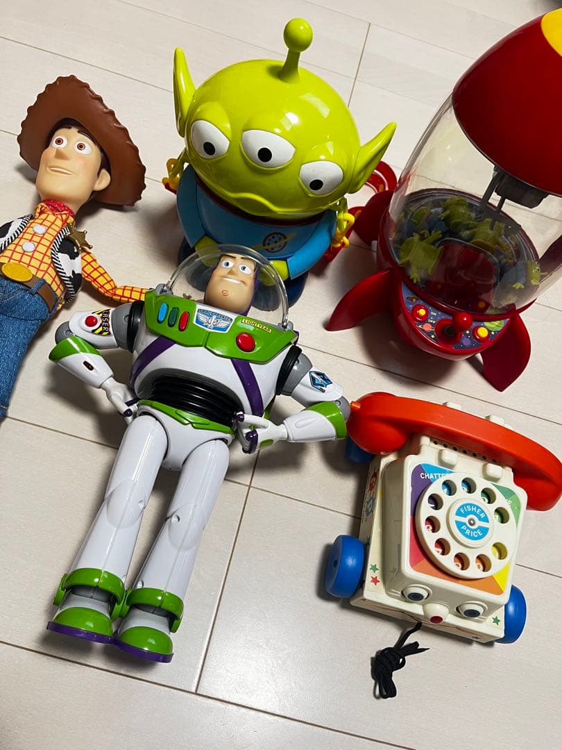 トイストーリー　ウッディ　バズ　チャターフォン　リトルグリーメン　クレーンゲーム