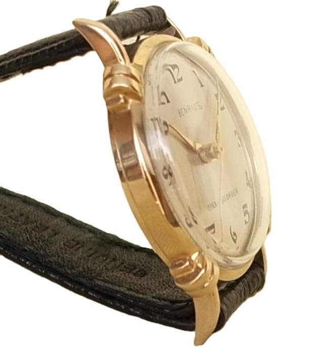 ★美品BENRUS14GOLD無垢17石手巻き分解掃除済み★