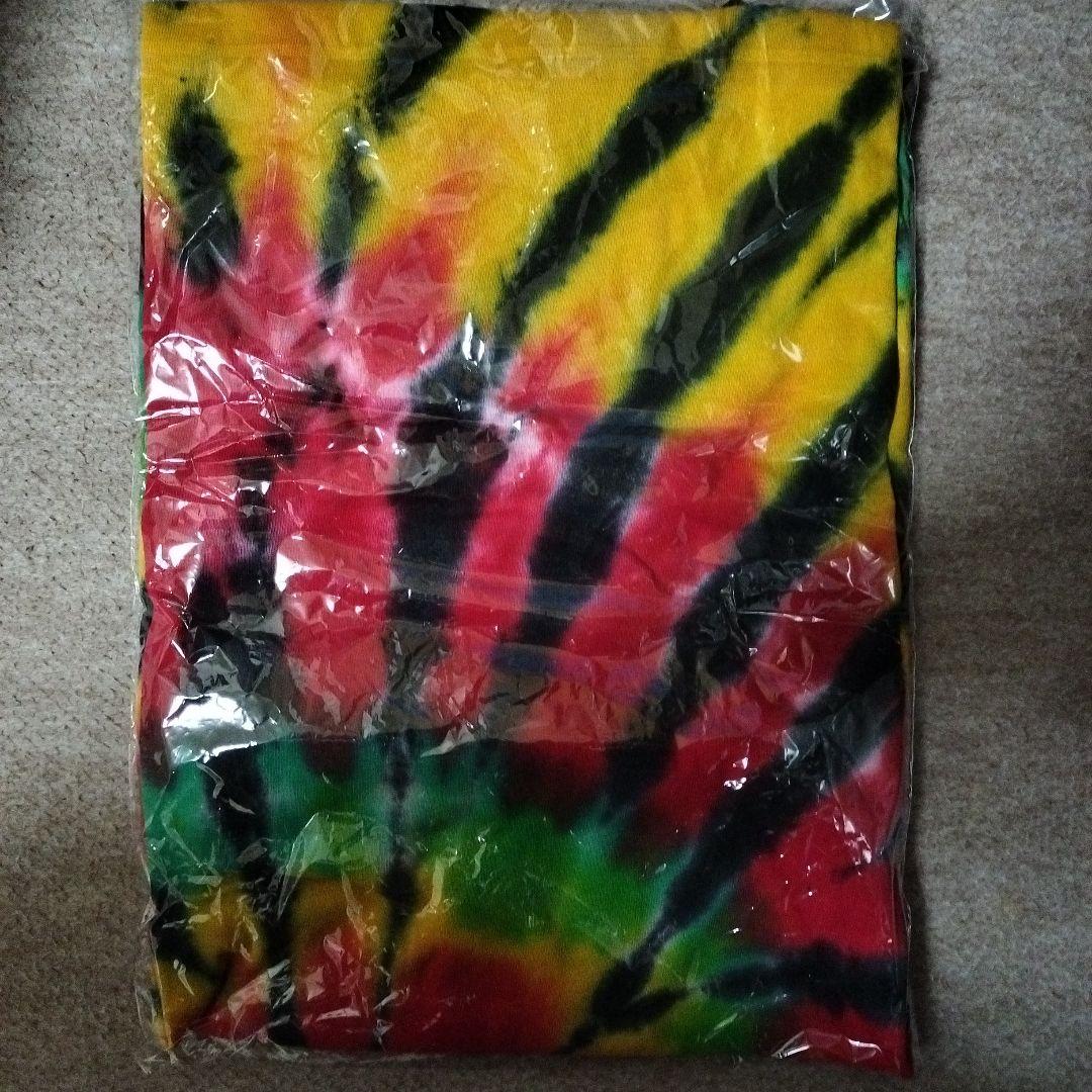 ワンちゃんネコちゃん大暴れタイダイ Tシャツ XL ヤバイTシャツ屋さん