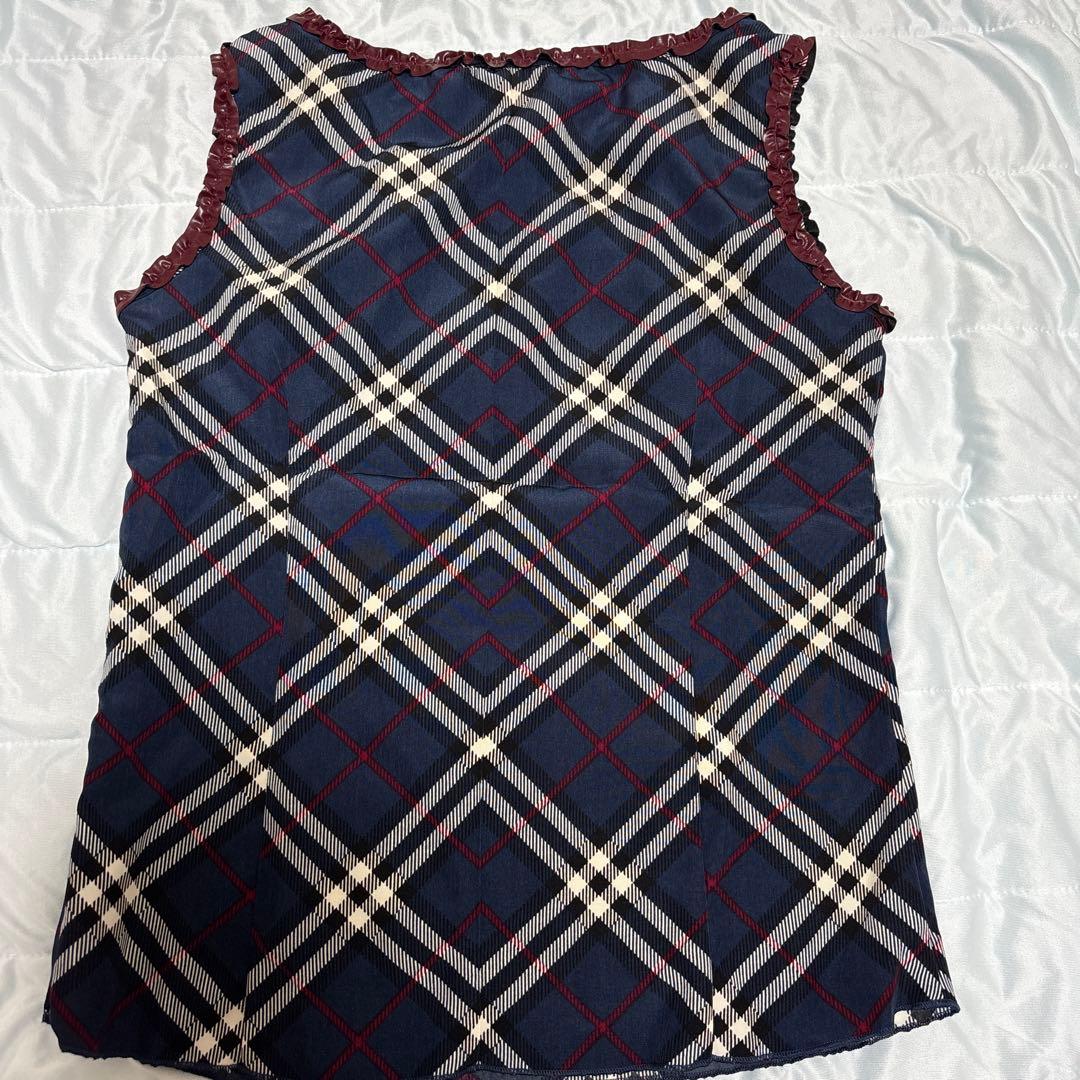 BURBERRY LONDONチェック柄 タンクトップ Mサイズ