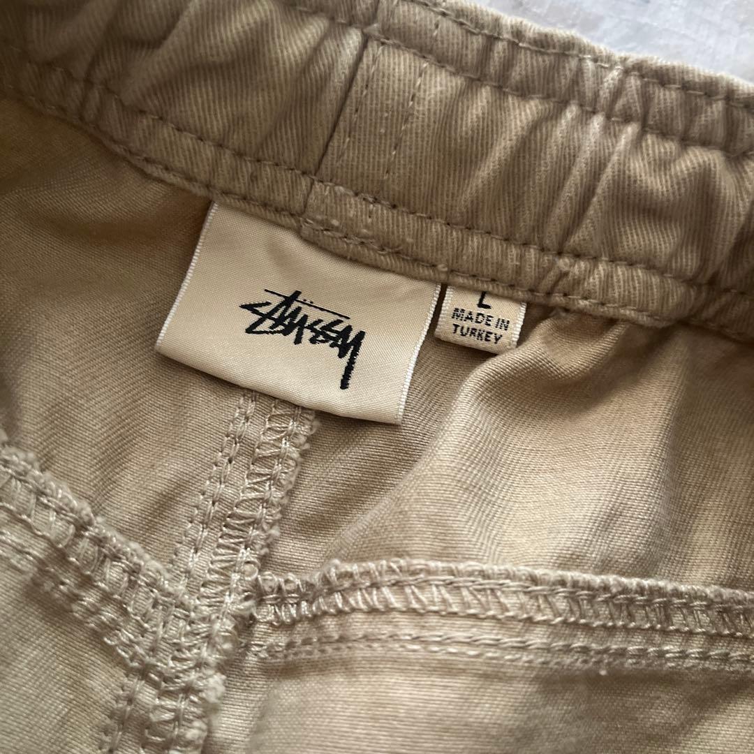 STUSSY　イージーパンツ　チノパン　ベージュ　L