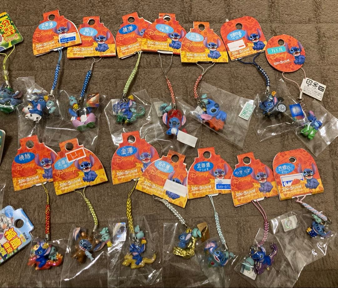 ✨まとめ売り✨ご当地限定　スティッチ　ストラップ等　59点