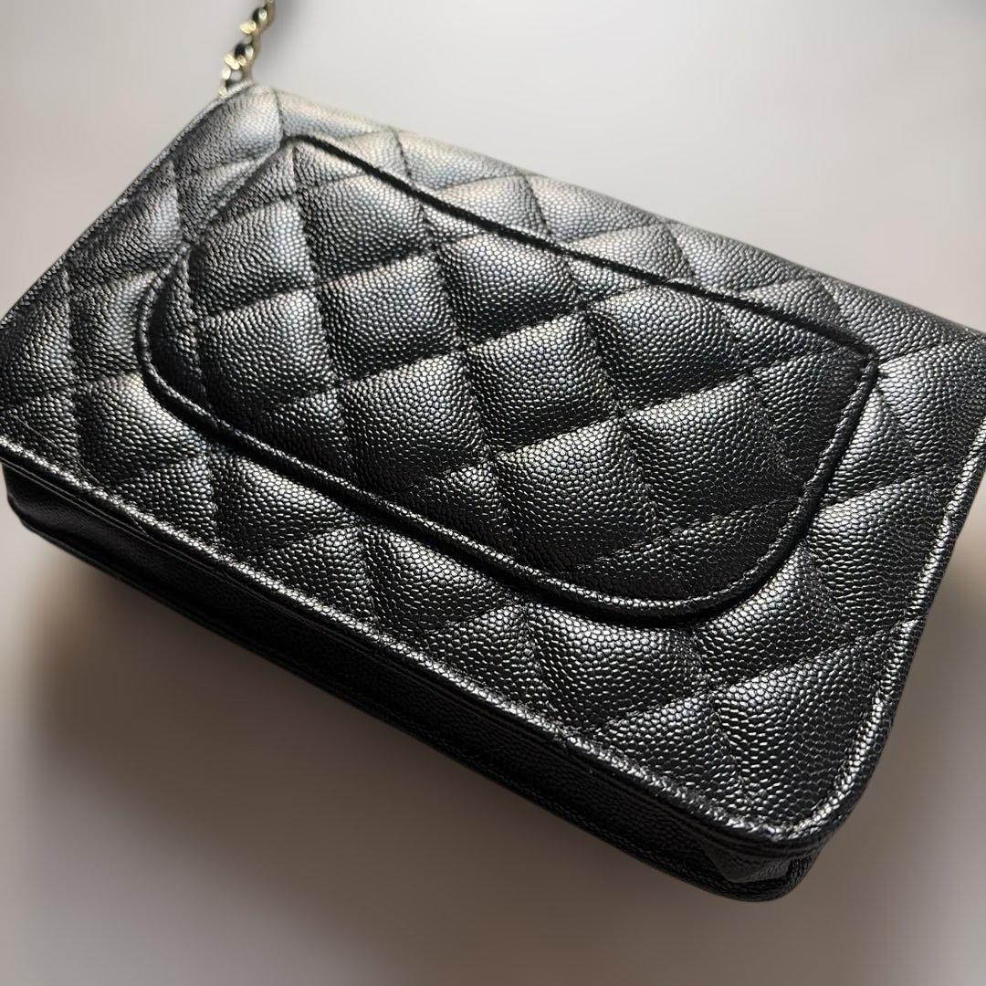 ♡さくら♡CHANEL ノベルティショルダーバッグ ブラック×ゴールド金具