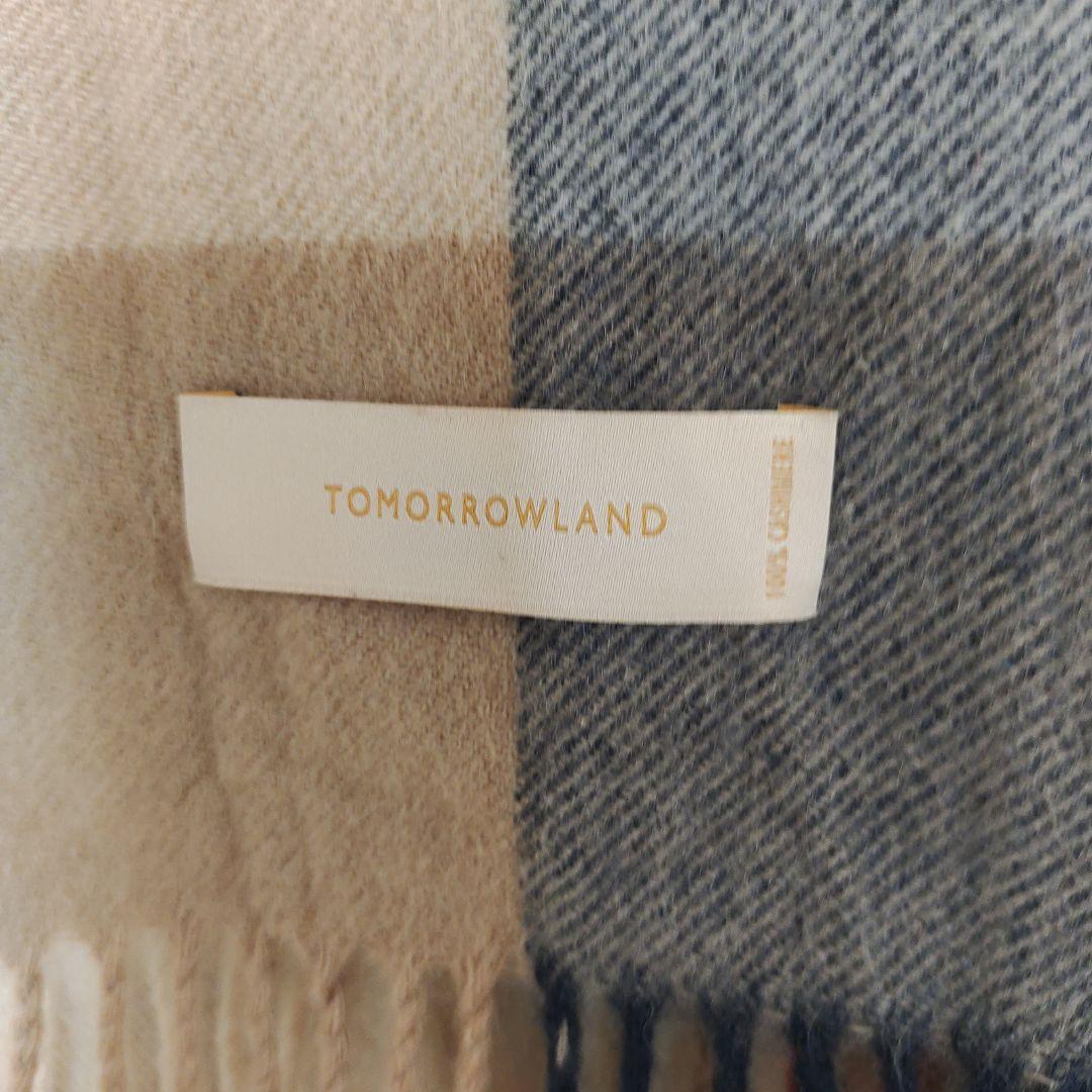 TOMORROWLAND チェック柄マフラー