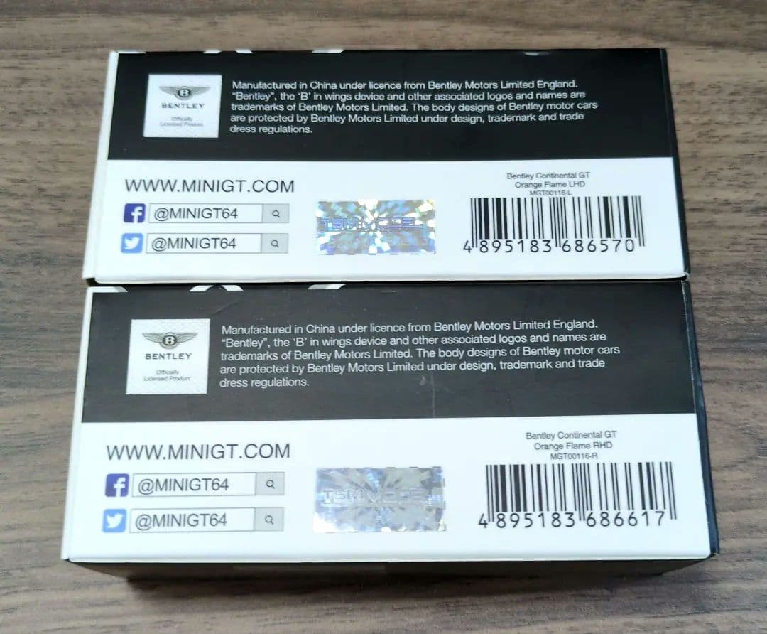 MINI GT Bentley Continental GT 2個セット