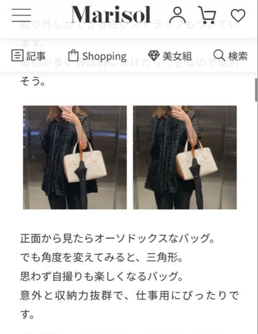 ANYA HINDMARCH Wedge：ウェッジ 三角形のバッグ