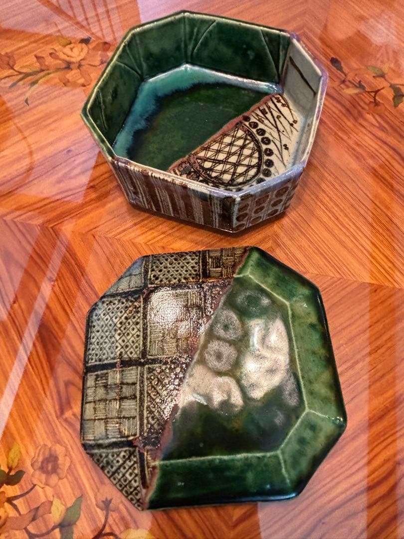 北野耕司　織部　菓器