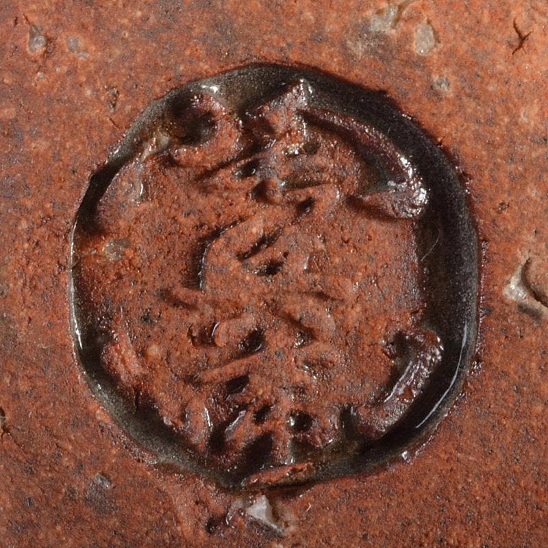 萩焼　十三代　田原陶兵衛作　菱花入　共布　共箱　V　R7158