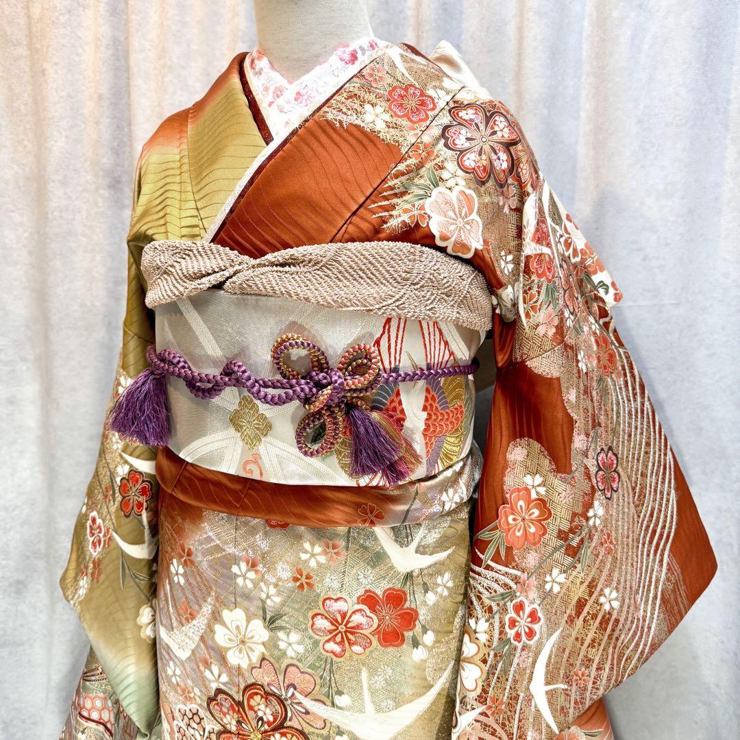 ❣️SALE❣️美品　振袖フルセット　正絹長襦袢　古典柄　153〜163