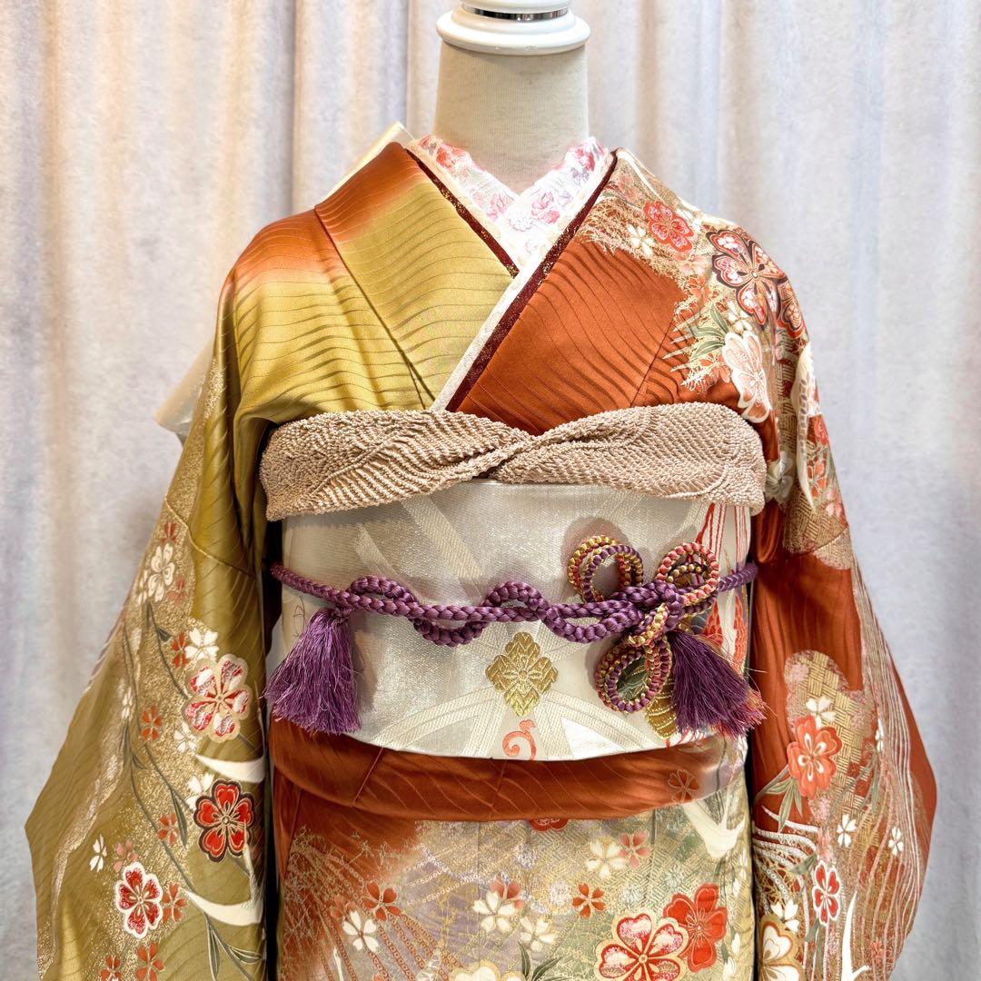 ❣️SALE❣️美品　振袖フルセット　正絹長襦袢　古典柄　153〜163