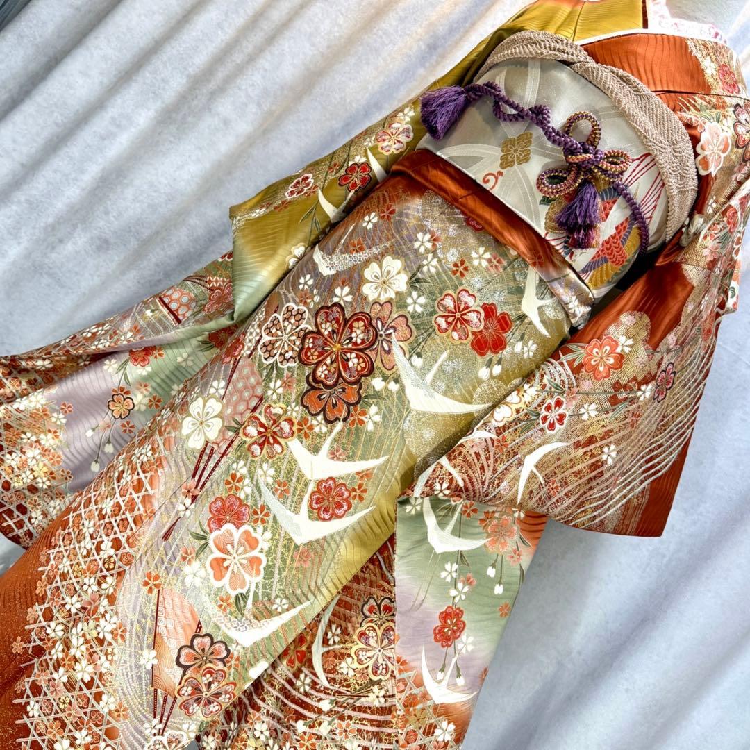 ❣️SALE❣️美品　振袖フルセット　正絹長襦袢　古典柄　153〜163