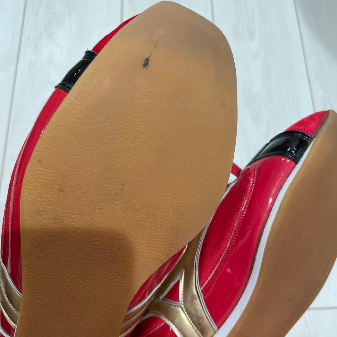 Mizuno ボクシングシューズ レッド/ゴールド　　サイズ27cm