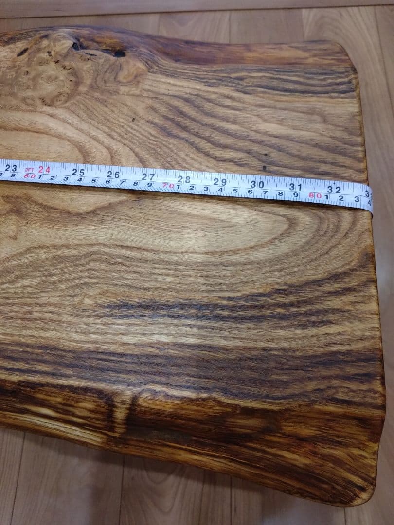 栗のベンチ78　しょうちゃん❕いい栗の耳付き一枚板で杢目が綺麗ですよ