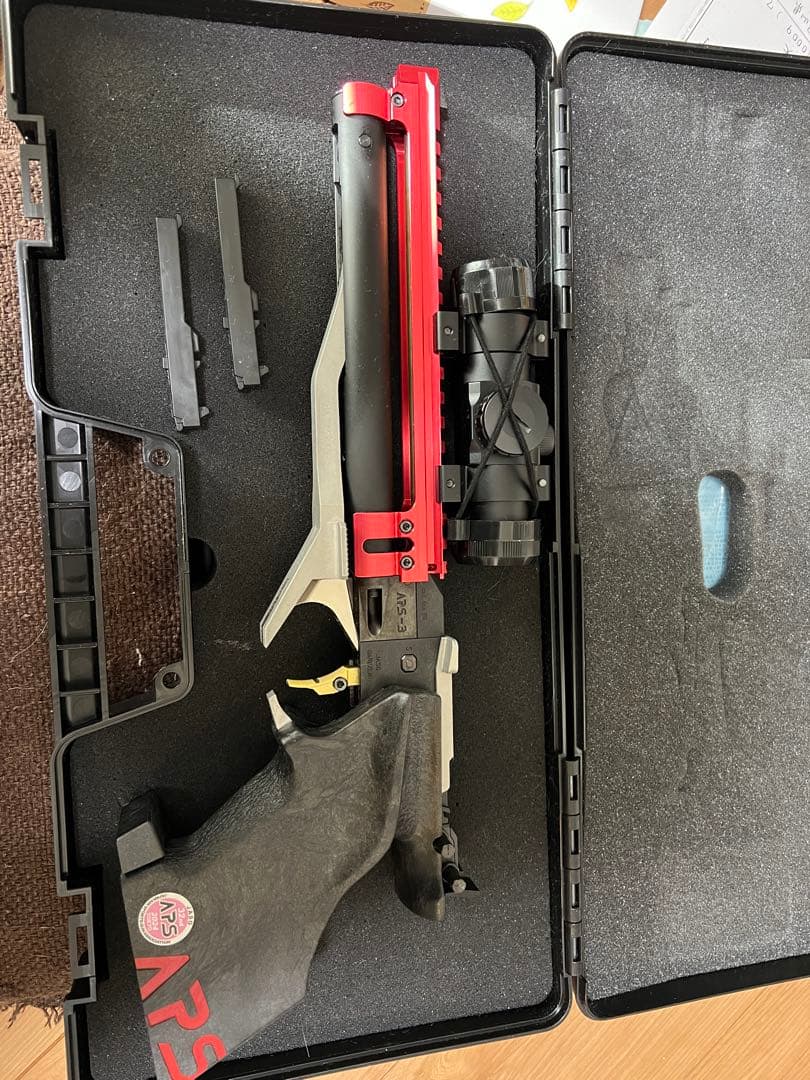 マルゼン　APS-3 オリジナル　マウントベース、ドットサイト付き競技銃