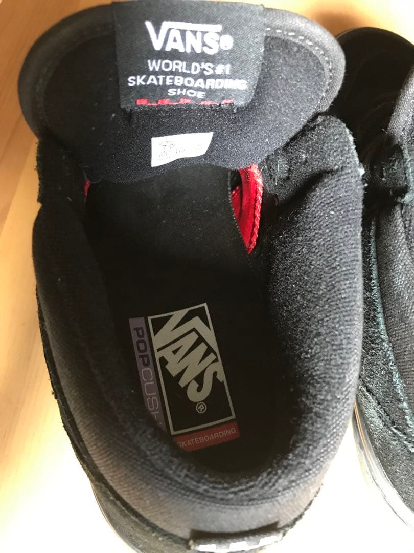 美品　vans skate halfcab スケートモデルBlack 25.0