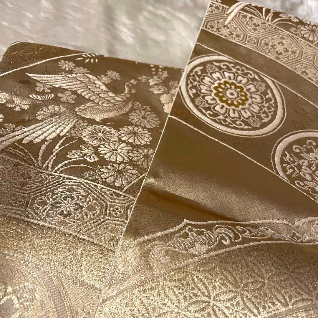 24金箔ふくれ織新品未使用帯2枚セット