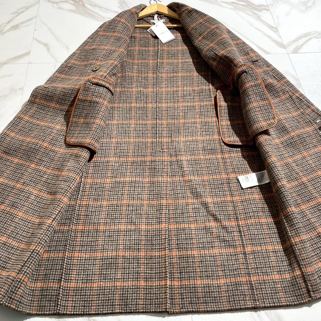 24aw　未使用　5万　トミーヒルフィガー　ウール　ダブル　チェックコート