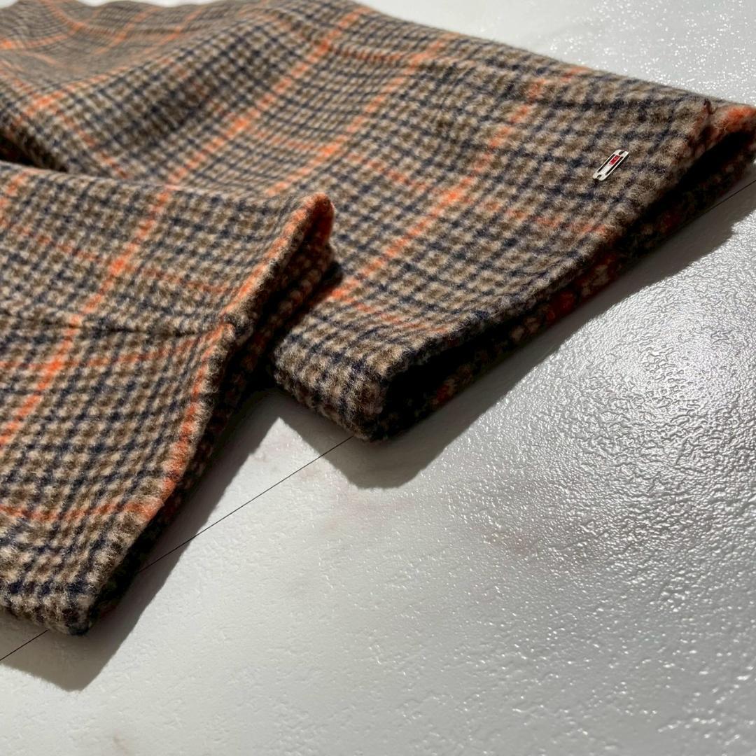 24aw　未使用　5万　トミーヒルフィガー　ウール　ダブル　チェックコート