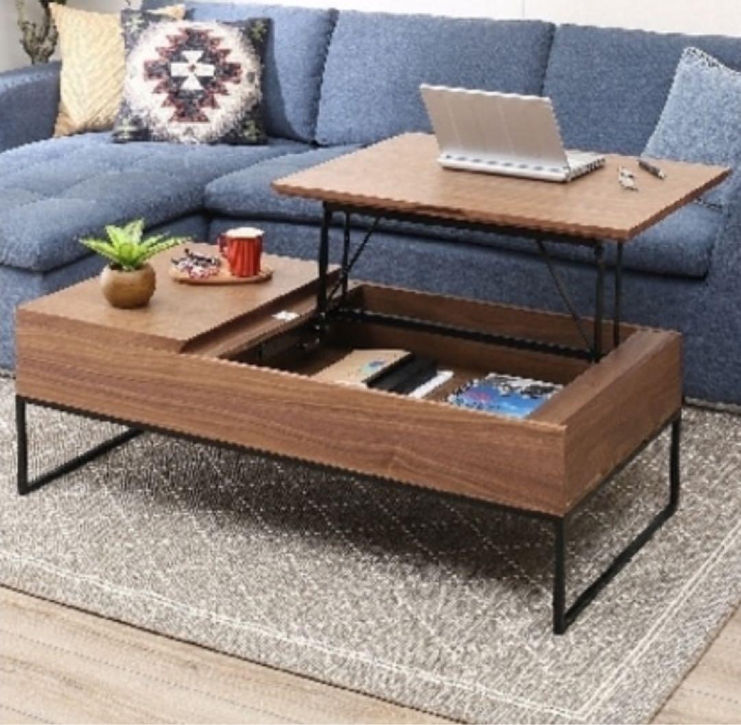 ニトリ　昇降センターテーブル　Nヒバリ　120MBR