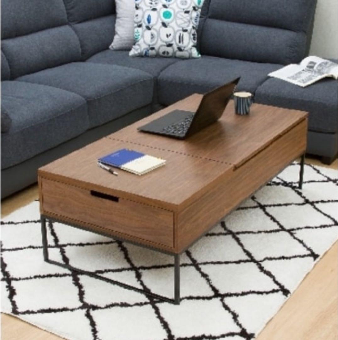 ニトリ　昇降センターテーブル　Nヒバリ　120MBR