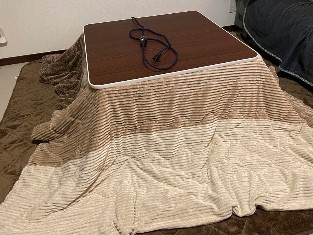 【期間限定価格】ニトリ　こたつ　正方形　ダークブラウン